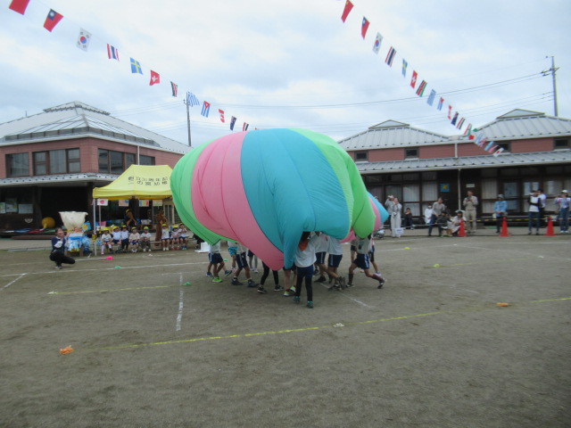 運動会でパラバルーン