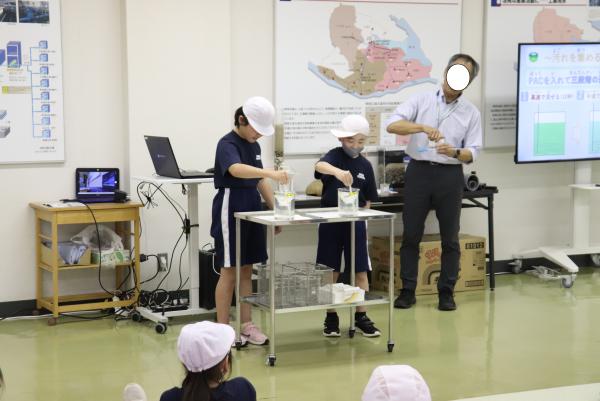浄水場見学②