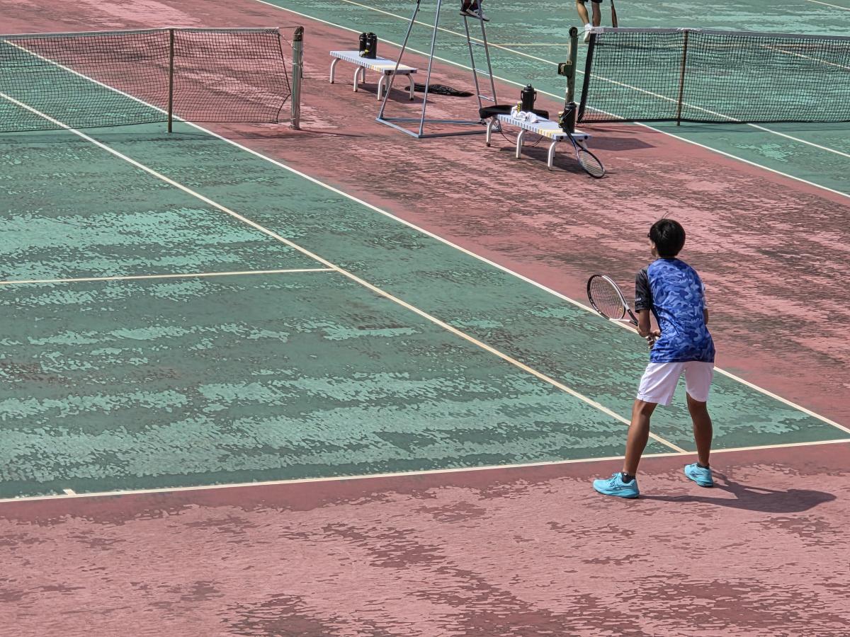 8月22日(金)特設部(テニス)県新人大会 男子個人戦