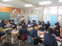 7年生 家庭科の授業 9月29日