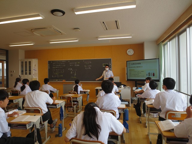 10月6日(月) 比例式の利用 7年生 数学