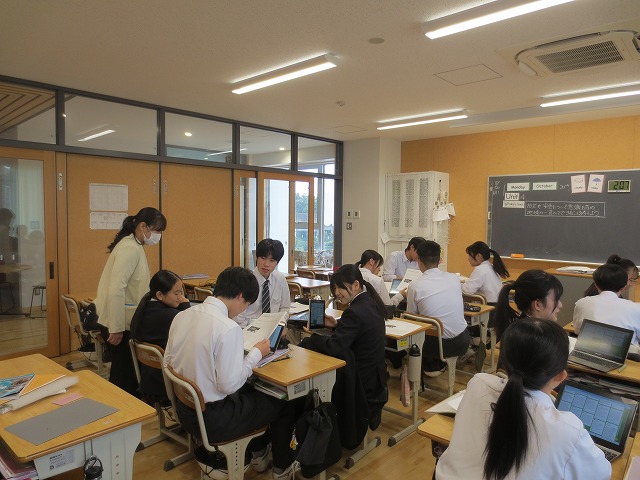 10月20日(月) 自分の考えを伝えよう 9年生 英語