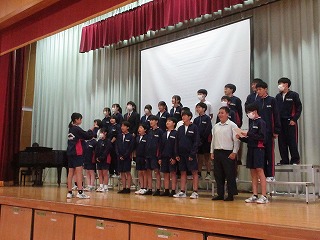 8年生 合唱練習