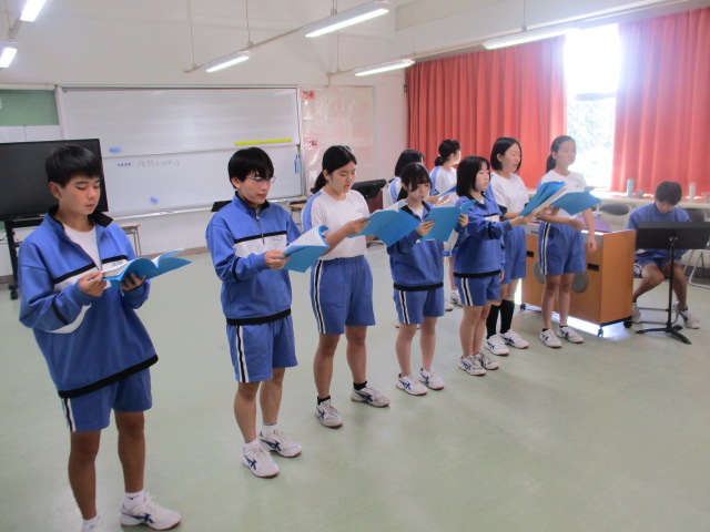 10月23日(木)9年生 音楽