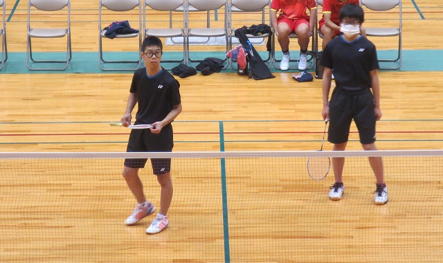 10月29日(水) 県新人体育大会 男子バドミントン