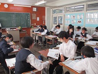 8年生ローテーション道徳 11月19日