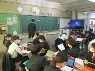 学園研修として授業公開がありました