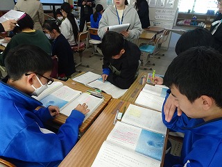 6年生 国語の授業(研究授業)