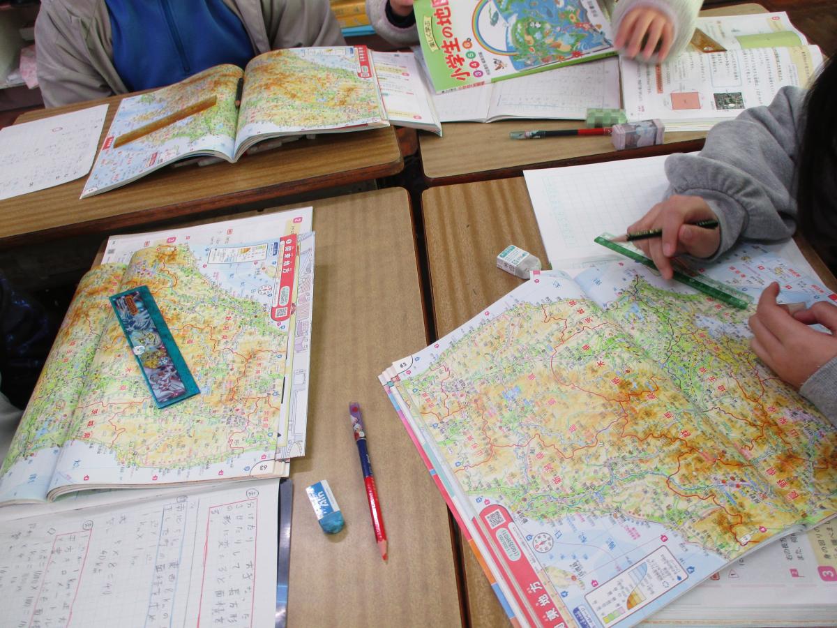 面積の学習をしています!