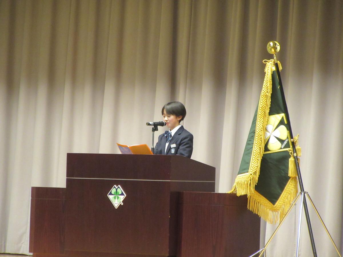 ⛄冬休み前集会が実施されました⛄