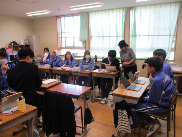 1月21日(水)9年生 英語