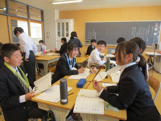 1月27日(火) 震災の中で 道徳 7年生