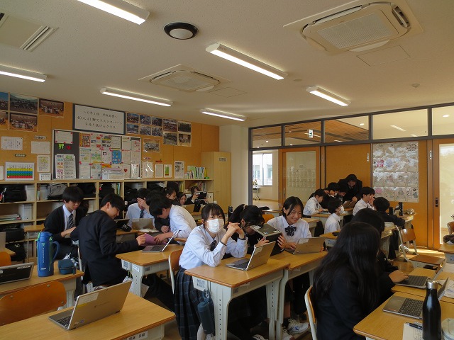 2月6日(金) 卒業文集づくり 9年生