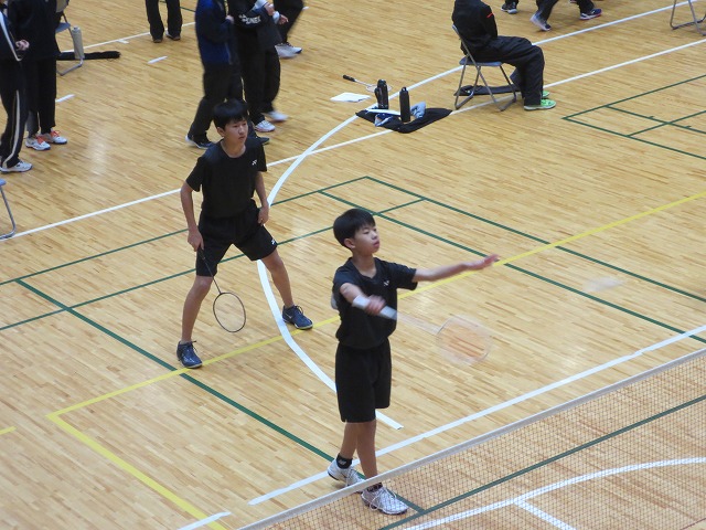 2月8日(日) 県南ビギナーズ1年生大会 男子バドミントン