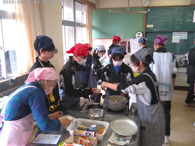 8年B組 調理実習