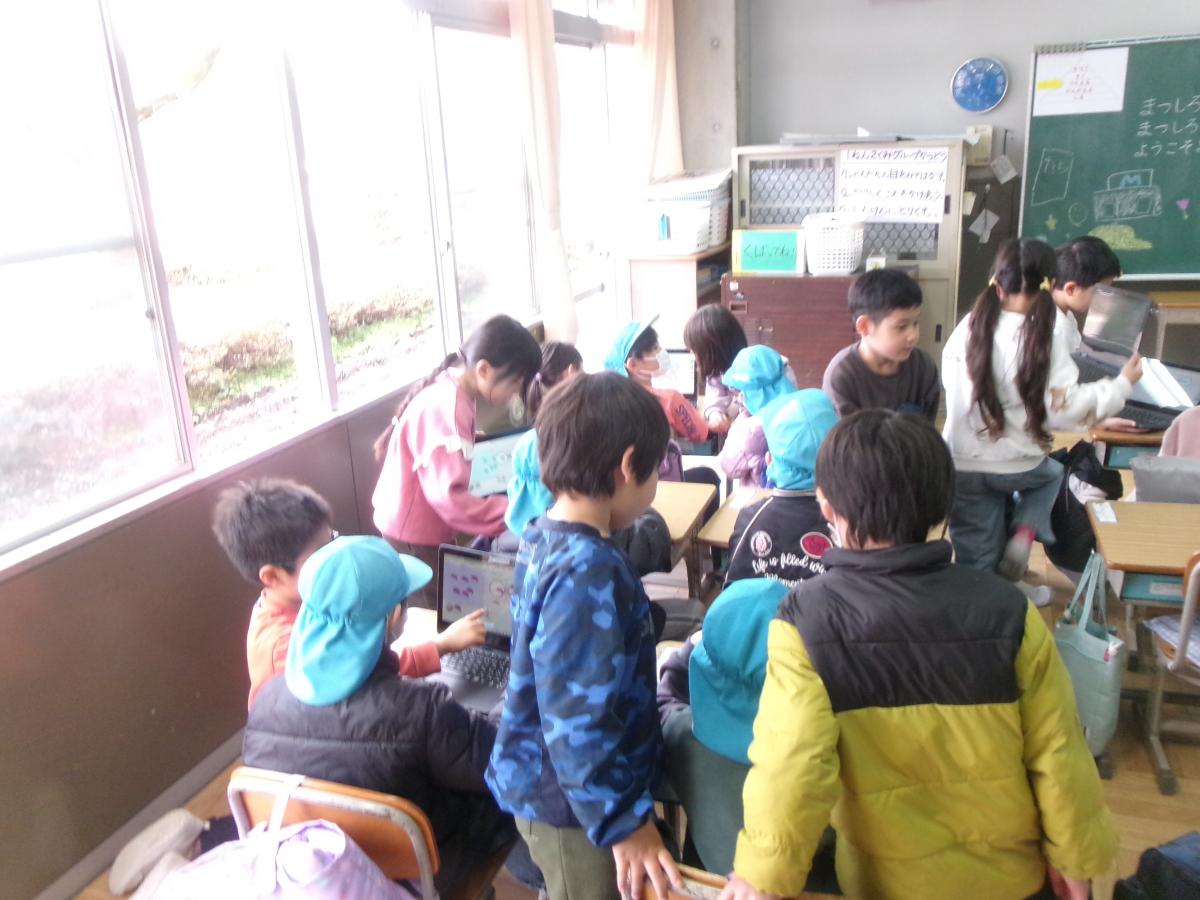 【1学年】学校しょうかいをしたよ