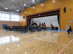 卒業式の予行を実施しました。