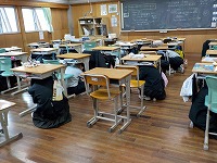 8年生 避難訓練の様子