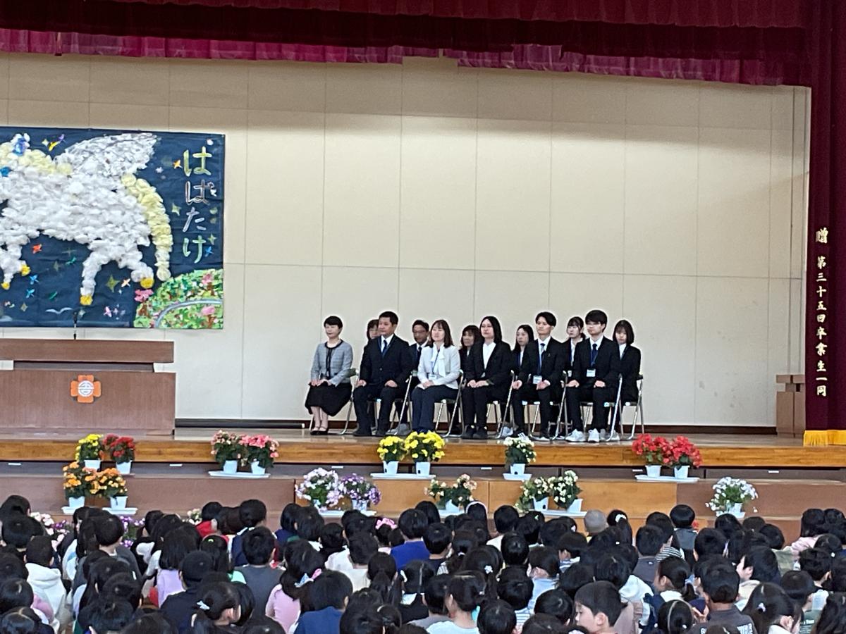 【学校より】新任式、始業式が行われました。