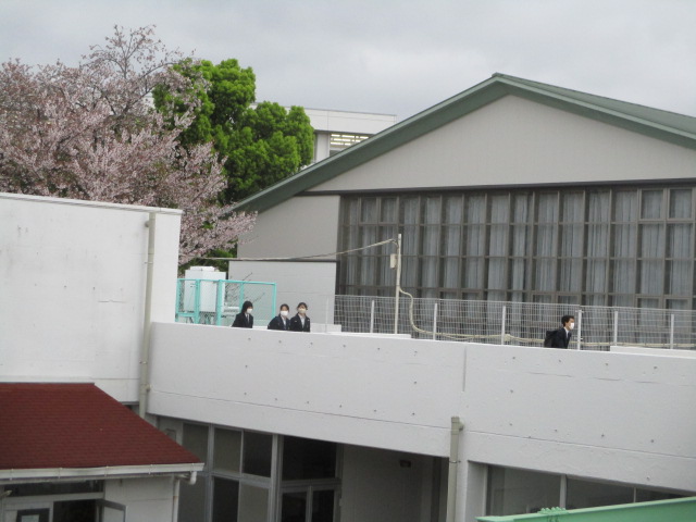 4月10日(金)登校の様子