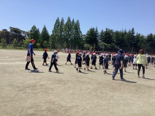 1年生 運動会の練習がんばっています