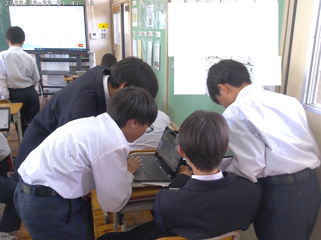 7年生 国語の授業の様子