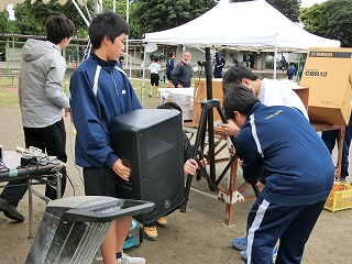 体育祭① 準備の様子