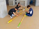 体育祭に向けて準備中