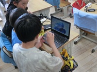 1年生、タブレットを配付しました!