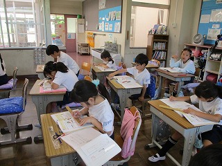 ながさのべんきょうがんばっているよ