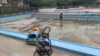 プール掃除 その1