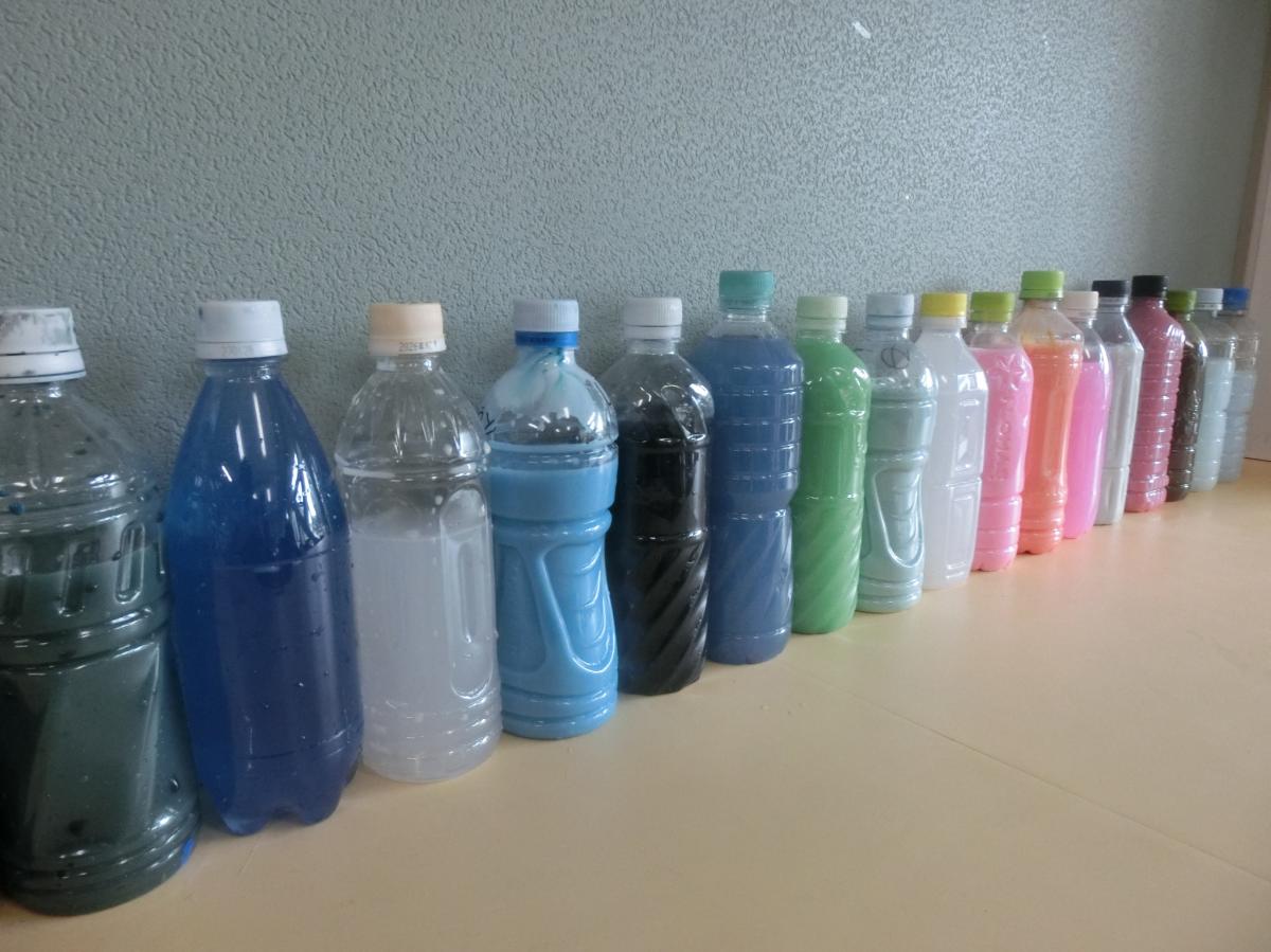 2年生 ならべて見つけて いろいろ色水