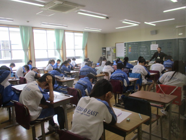 6月5日(金)1学期中間テスト
