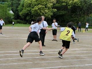 7学年体育 陸上競技「リレー」