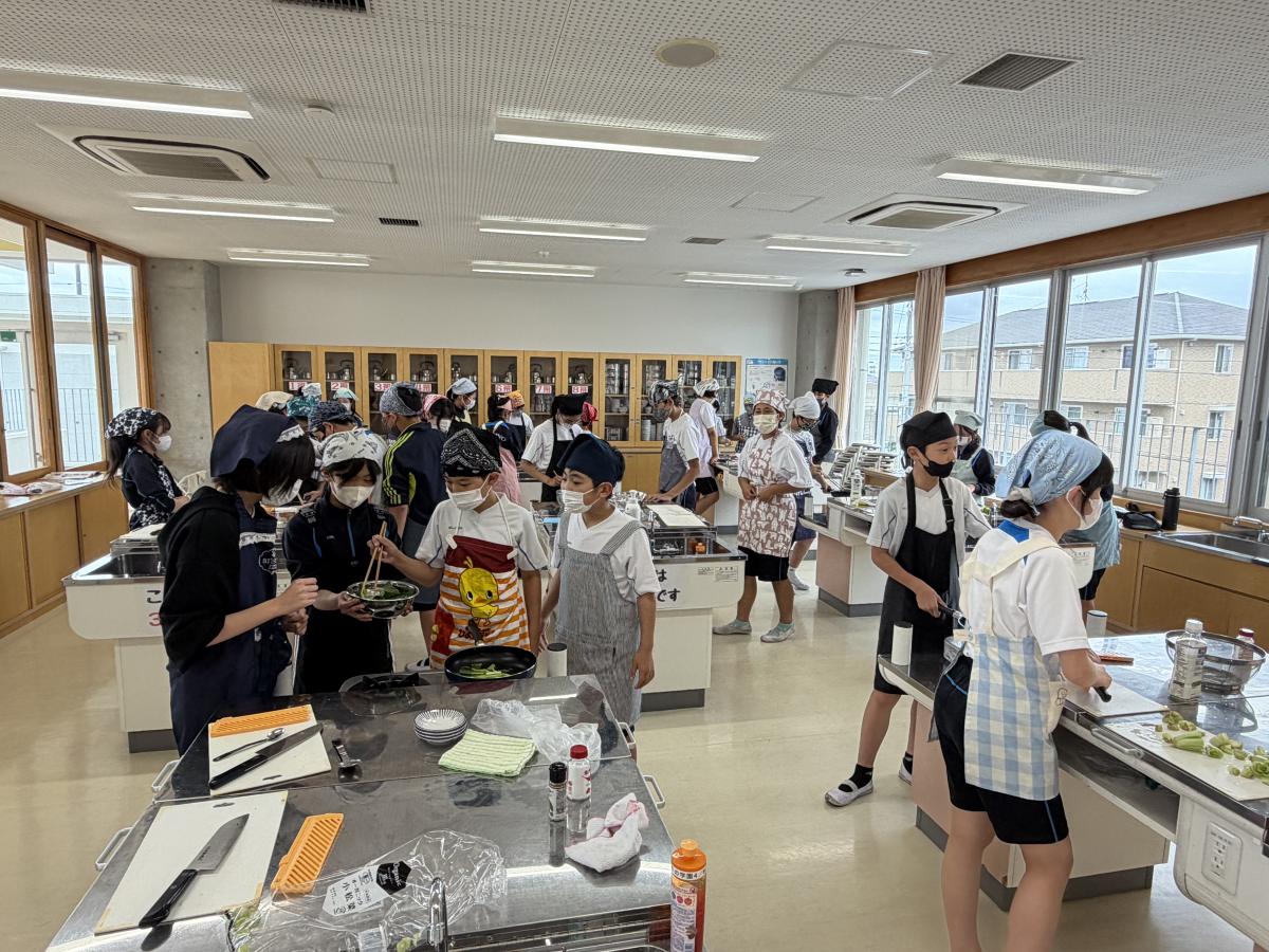 6年生1回目の調理実習