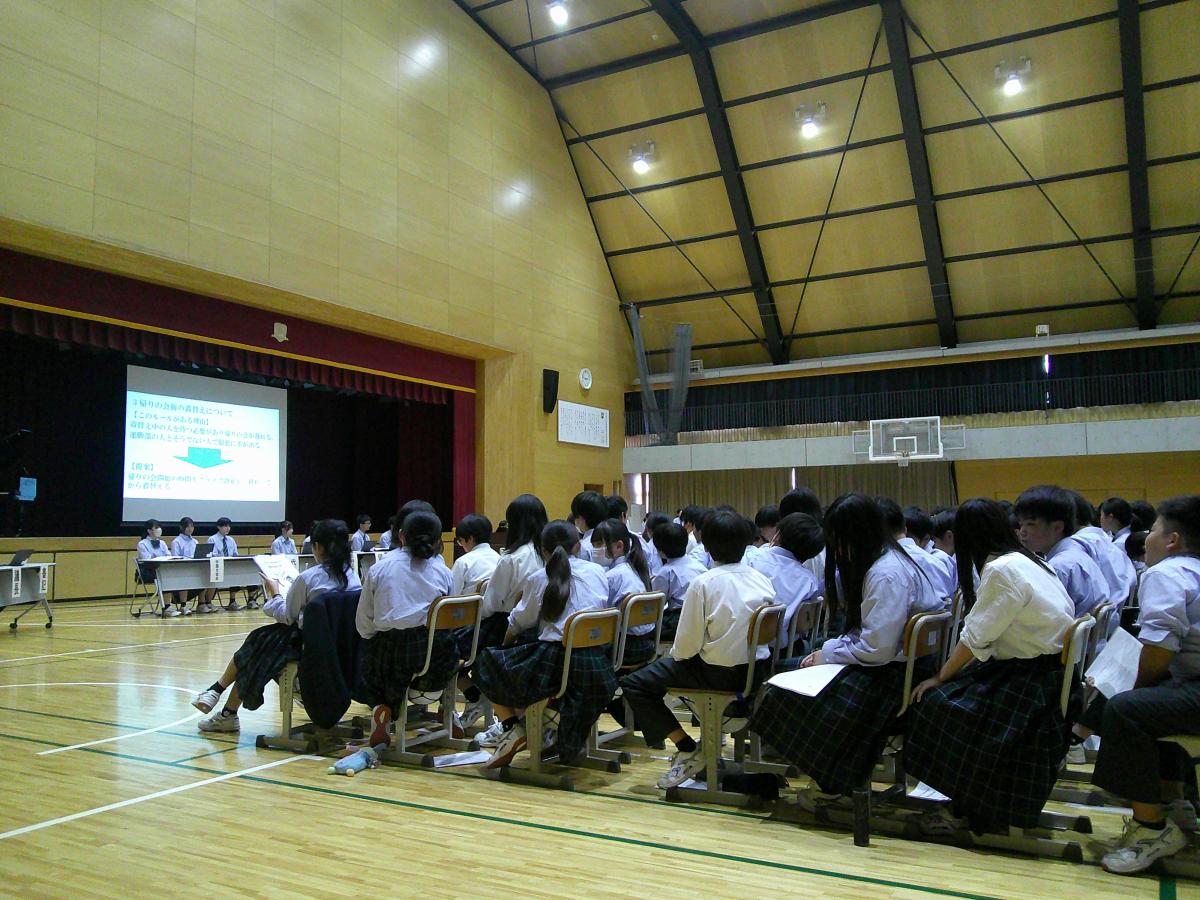 【7年生】学園生徒総会が行われました!