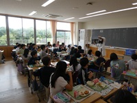 給食訪問がありました