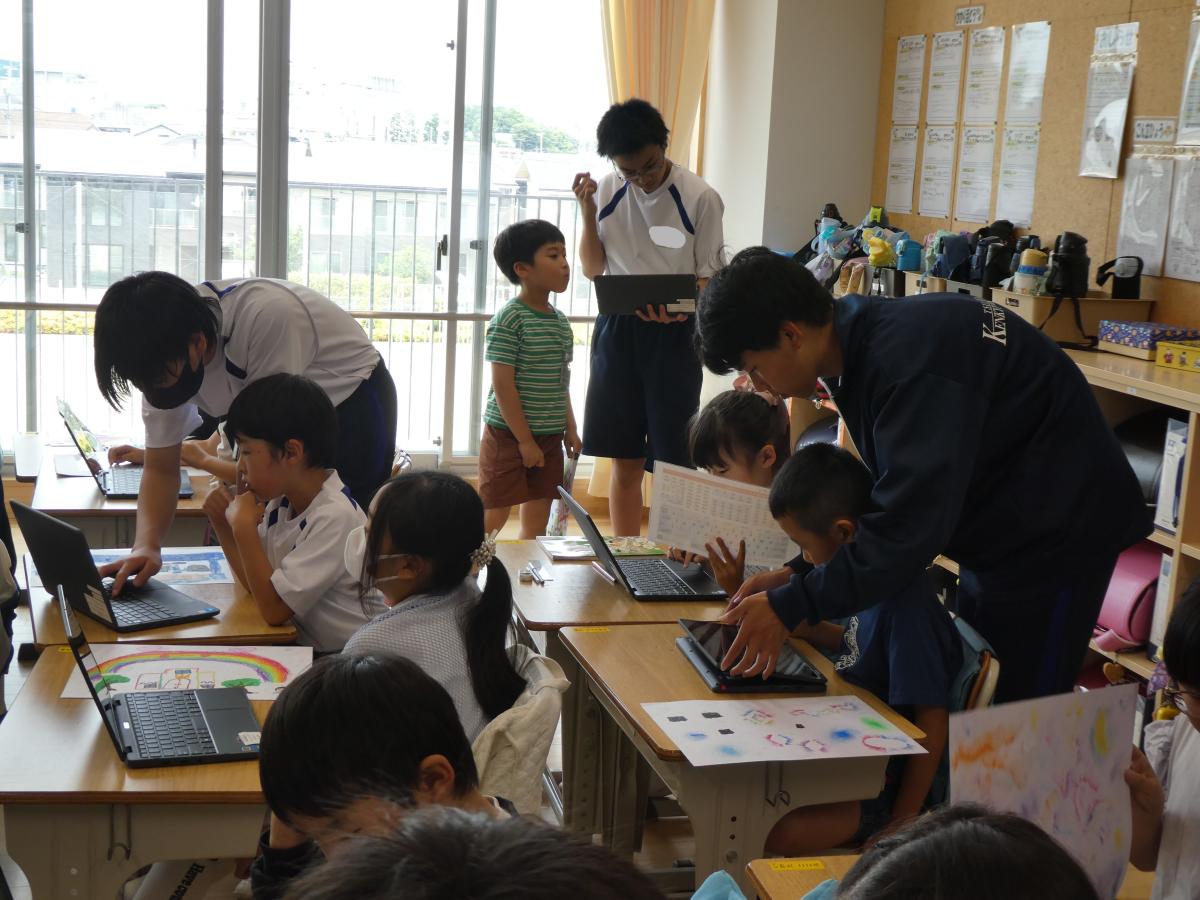 2年生:中学生との交流