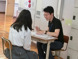 二者面談中