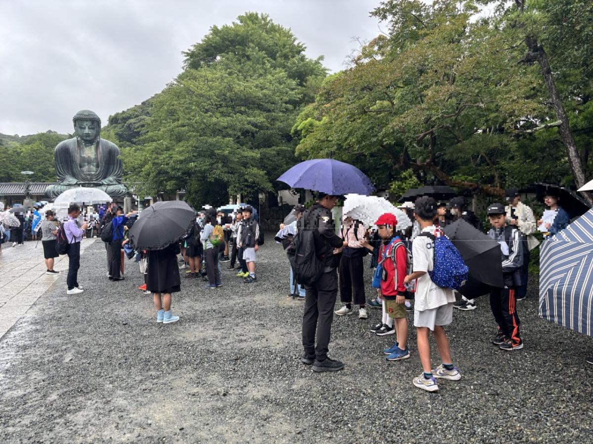 雨の鎌倉 6年校外学習