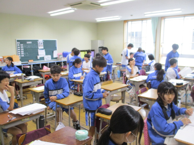 6月29日(月)7年生 数学