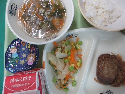 【学校より】給食でも七夕を感じました