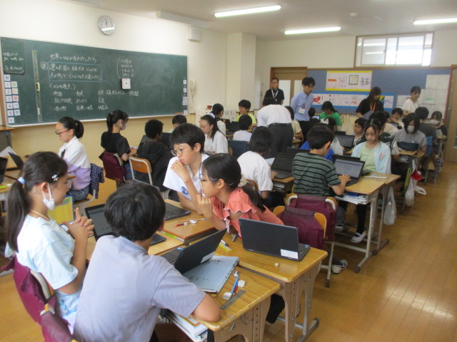7月9日(木)学び推進訪問:竹園西小