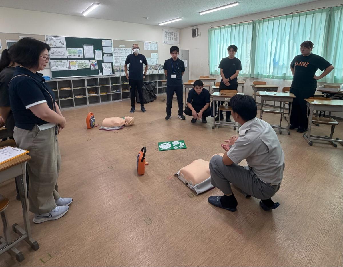 救命講習を行いました。