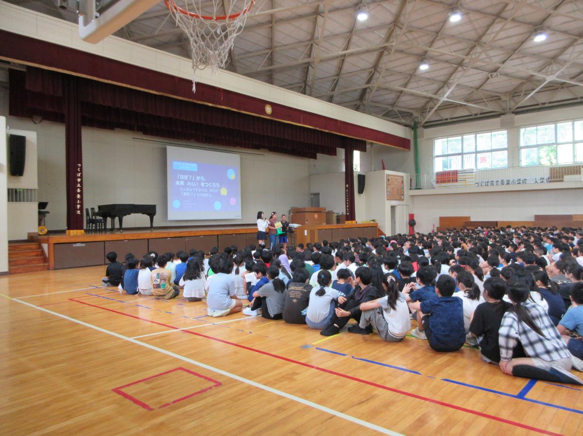 【学校より】夏休み明け全校集会を対面で実施しました!