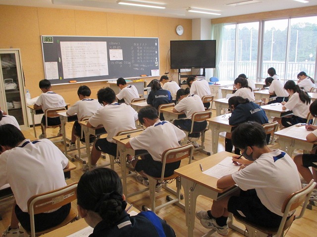 9月2日(水)1学期期末テスト、部活動の様子