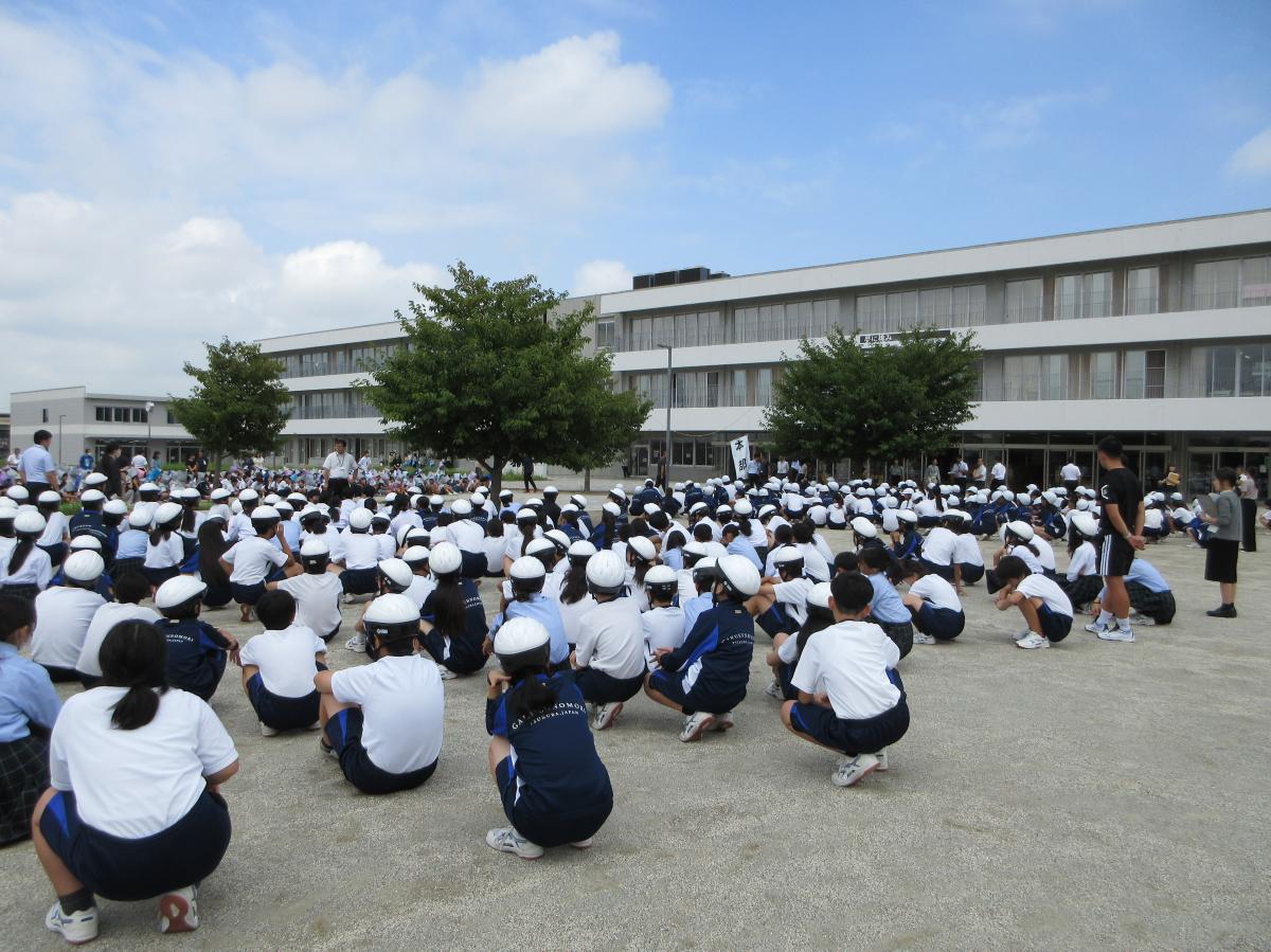避難訓練頑張りました。