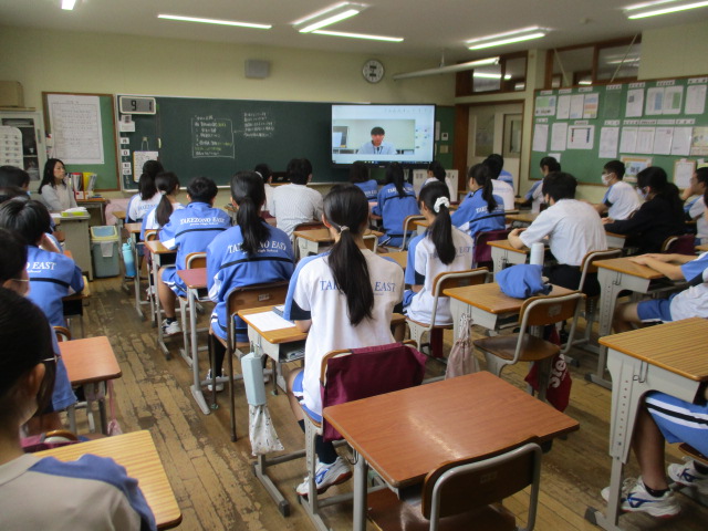 9月1日(火)学年集会