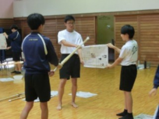8学年体育の授業風景