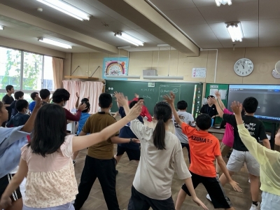 【学校より】大学生から学ぶ!5・6年生「ソーラン節」